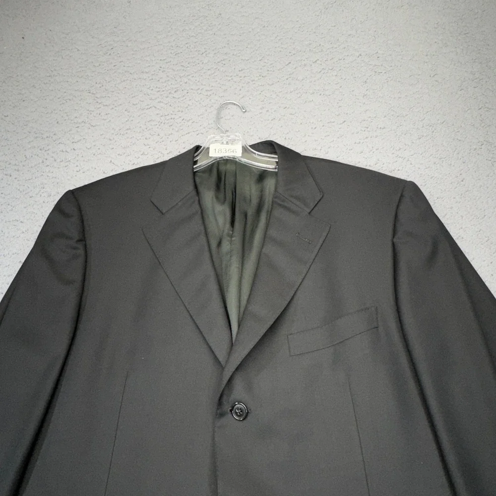 Ermenegildo Zegna Blazer Mens 44L Gray Italian Trofeo Wool 2 Button Sport Coat